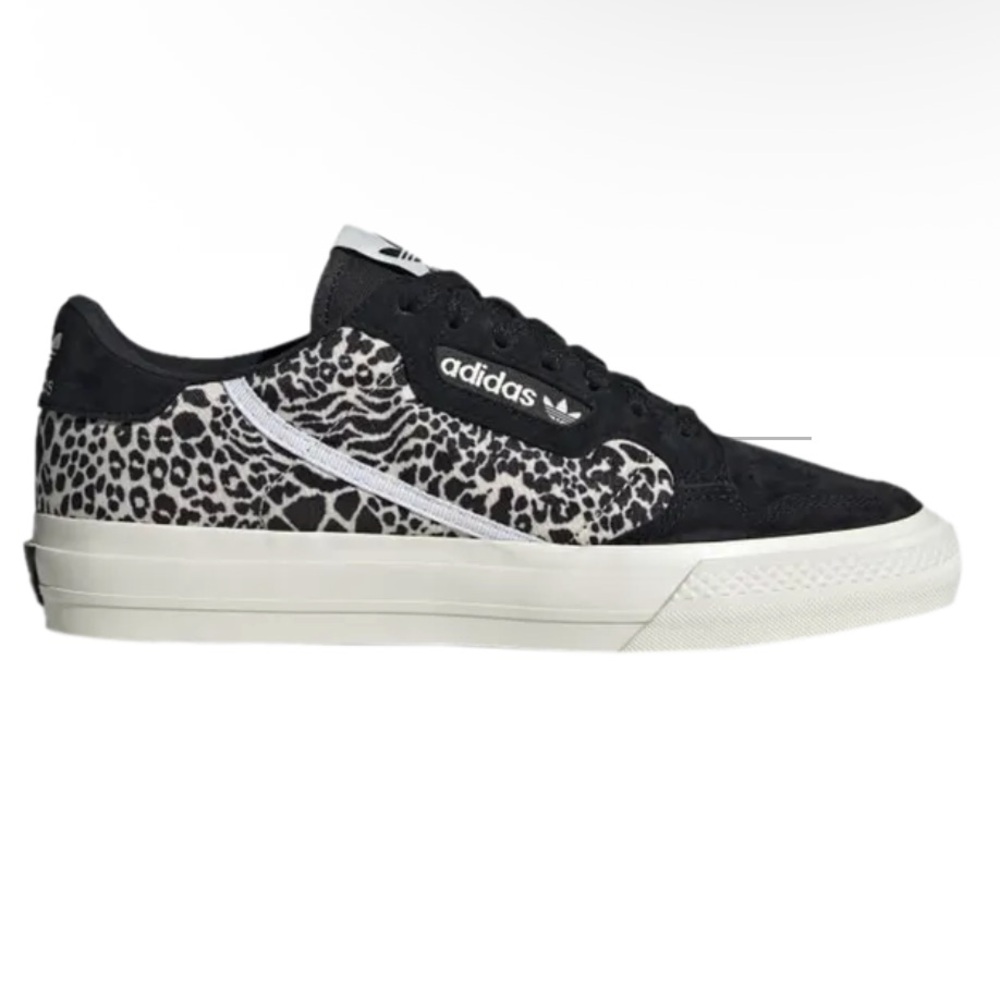 NWOB Adidas Womens Continental 80 Vulc EG4583 Black Casual Shoes Sneakers Size 9